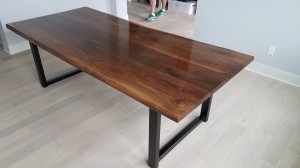 walnut faux live edge dining table mn 2           